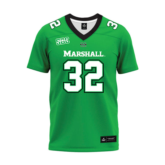 Marshall - NCAA Football : Carter Holsworth - SBC Green Premium Football Jersey-0