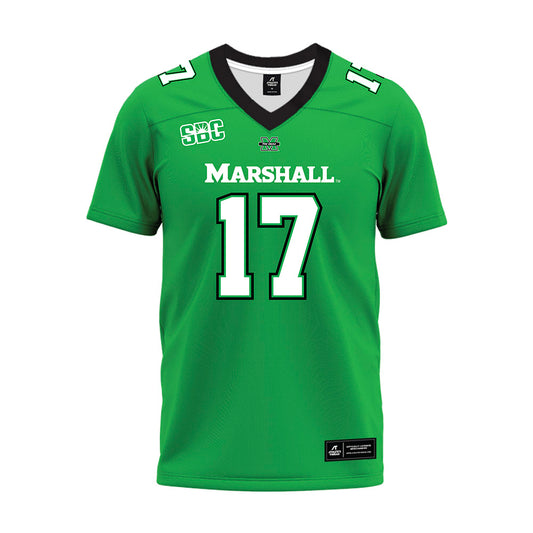 Marshall - NCAA Football : Jack Schierholz - SBC Green Premium Football Jersey-0