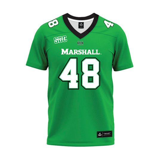 Marshall - NCAA Football : Dominic Konopka - SBC Green Premium Football Jersey-0