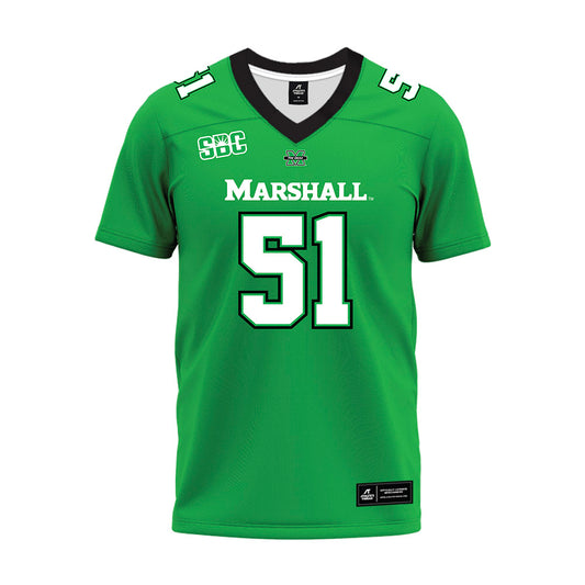 Marshall - NCAA Football : Lloyd Willis - SBC Green Premium Football Jersey-0