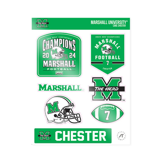 Marshall - NCAA Football : Carl Chester - SBC Champions Sticker Sheet-0