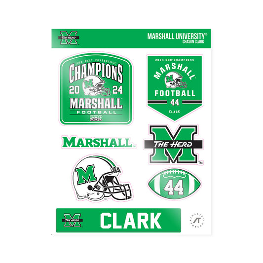 Marshall - NCAA Football : Chason Clark - SBC Champions Sticker Sheet-0