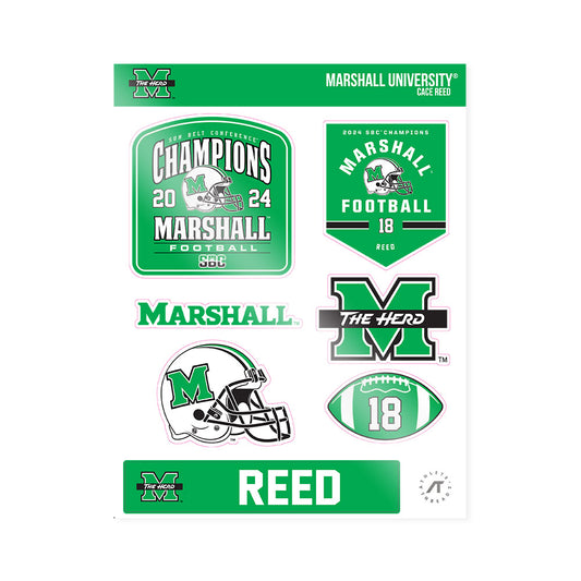 Marshall - NCAA Football : Cace Reed - SBC Champions Sticker Sheet-0