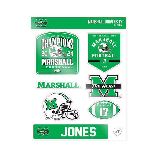 Marshall - NCAA Football : KJ Jones - SBC Champions Sticker Sheet-0