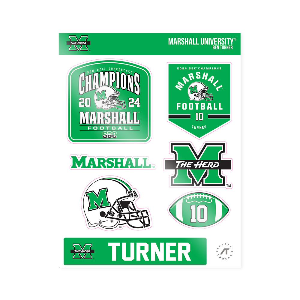 Marshall - NCAA Football : Ben Turner - SBC Champions Sticker Sheet-0