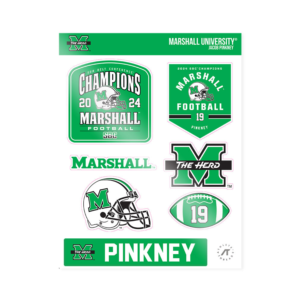 Marshall - NCAA Football : Jacob Pinkney - SBC Champions Sticker Sheet-0