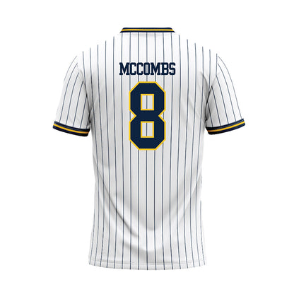 UCI - NCAA Baseball : Jacob McCombs - White Baseball Jersey-1