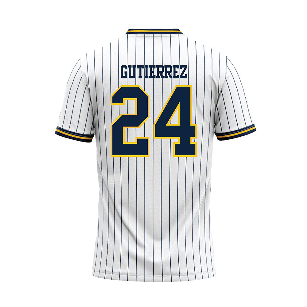 UCI - NCAA Baseball : Agustin Gutierrez - White Baseball Jersey-1