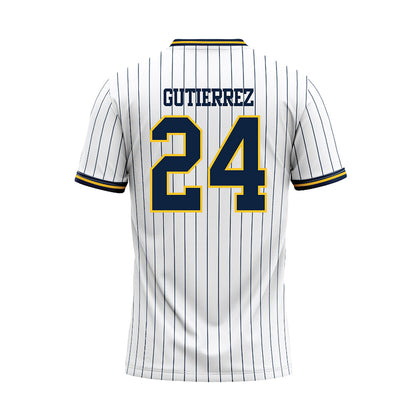 UCI - NCAA Baseball : Agustin Gutierrez - White Baseball Jersey-1