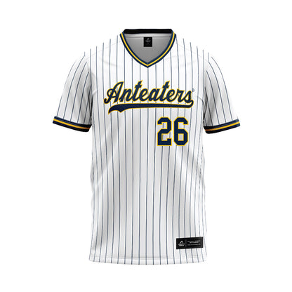 UCI - NCAA Baseball : Chase Call - White Baseball Jersey-0