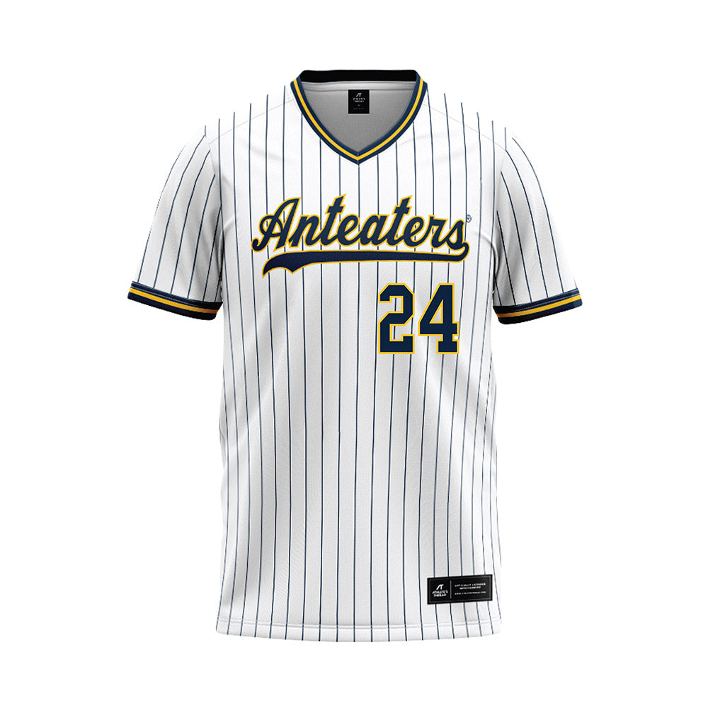 UCI - NCAA Baseball : Agustin Gutierrez - White Baseball Jersey-0