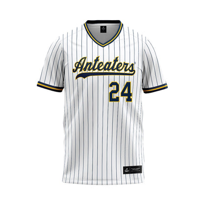 UCI - NCAA Baseball : Agustin Gutierrez - White Baseball Jersey-0