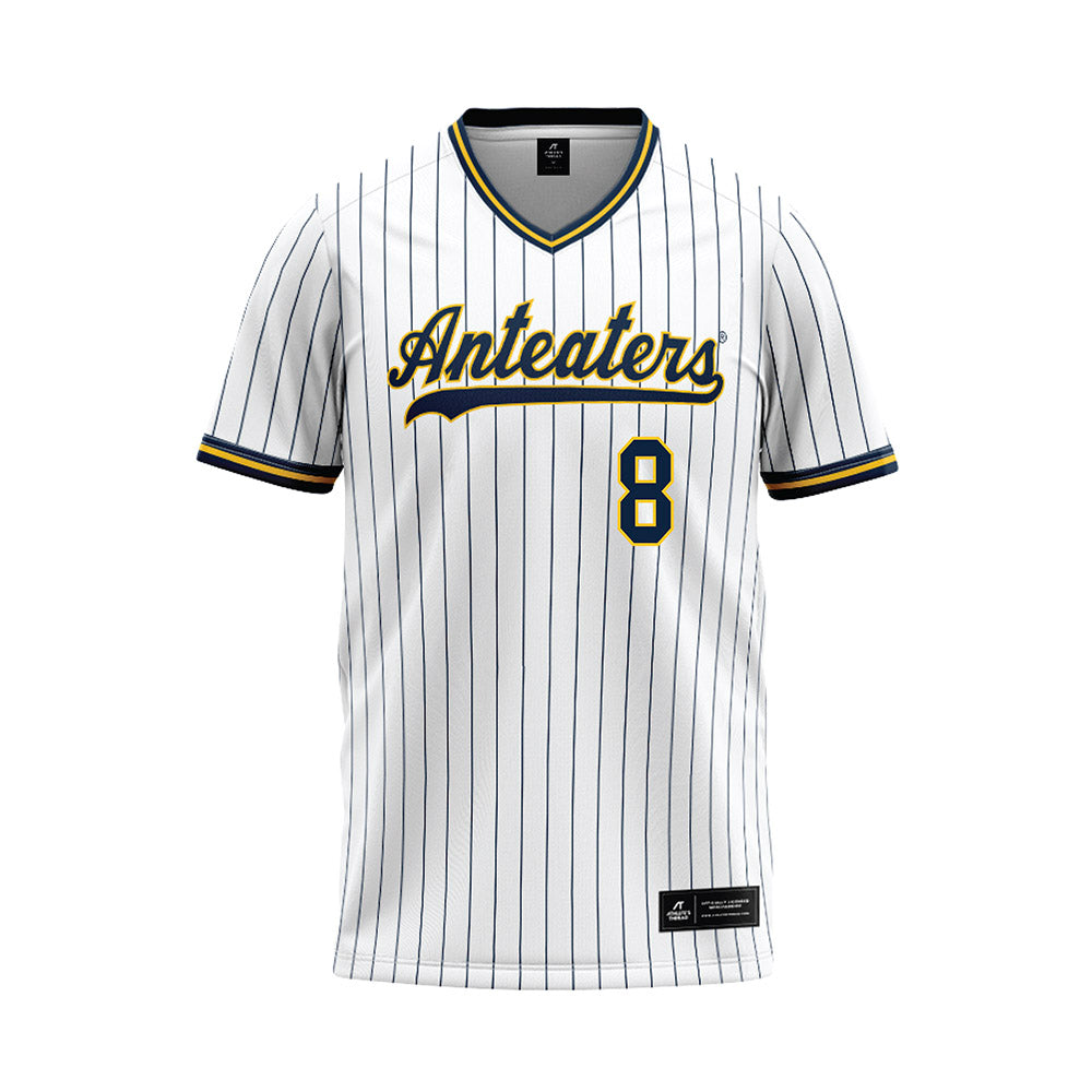 UCI - NCAA Baseball : Jacob McCombs - White Baseball Jersey-0
