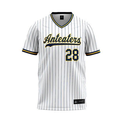 UCI - NCAA Baseball : Trevor Hansen - White Baseball Jersey-0