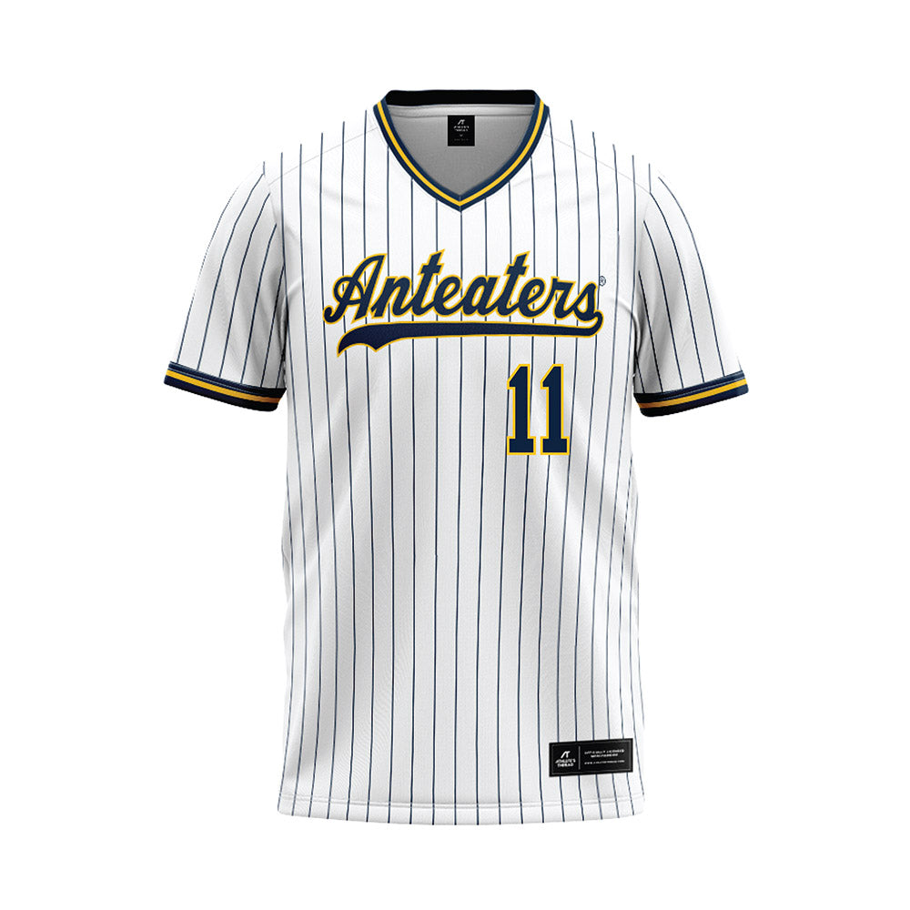 UCI - NCAA Baseball : Max Martin - White Baseball Jersey-0