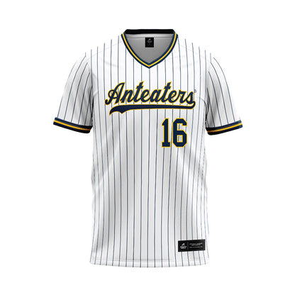 UCI - NCAA Baseball : Will Bermudez - White Baseball Jersey-0