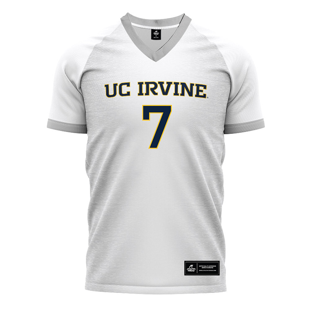 UCI - NCAA Men's Soccer : Hunny Yoo - White Soccer Jersey-0