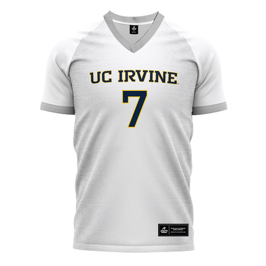UCI - NCAA Men's Soccer : Hunny Yoo - White Soccer Jersey-0
