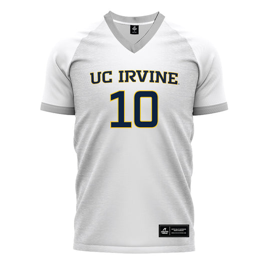 UCI - NCAA Men's Soccer : Misael Gonzalez - White Soccer Jersey-0