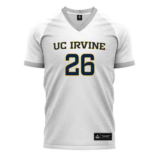 UCI - NCAA Men's Soccer : Isaac Nixon - White Soccer Jersey-0