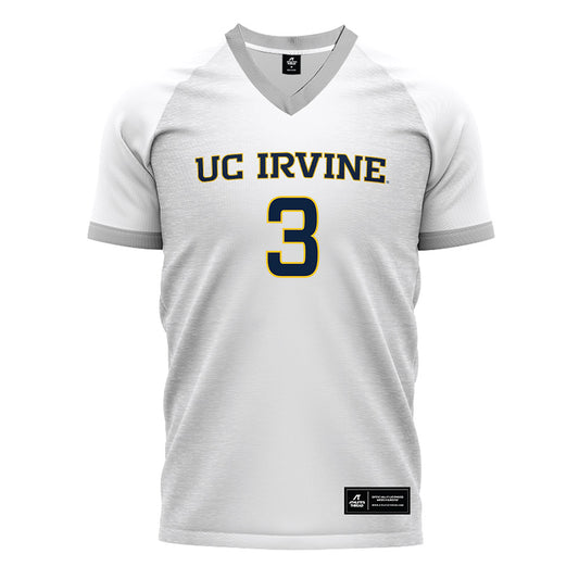UCI - NCAA Men's Soccer : Elijah Juge - White Soccer Jersey-0