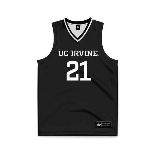 UCI - NCAA Women's Basketball : Despina Baltzi - Black Basketball Jersey-0