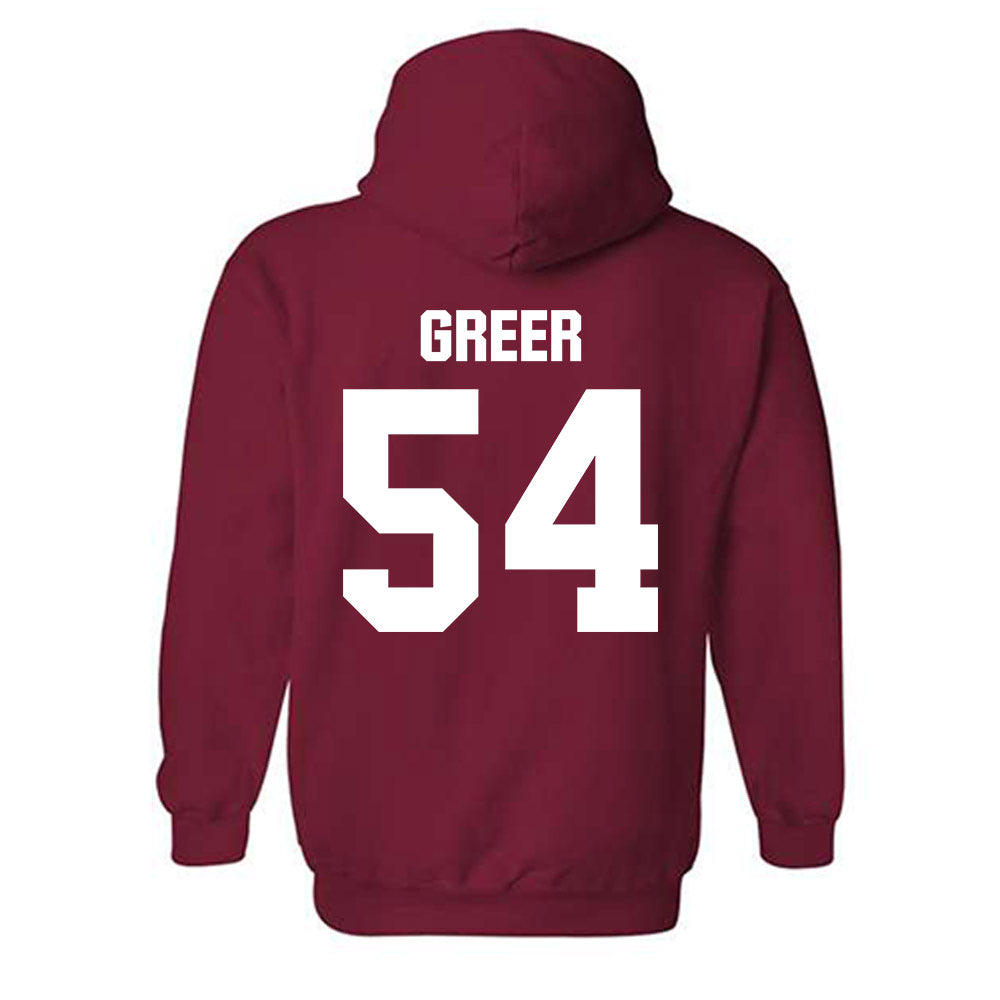 Indiana - NCAA Football : Jack Greer - Classic Shersey Hooded Sweatshirt-1