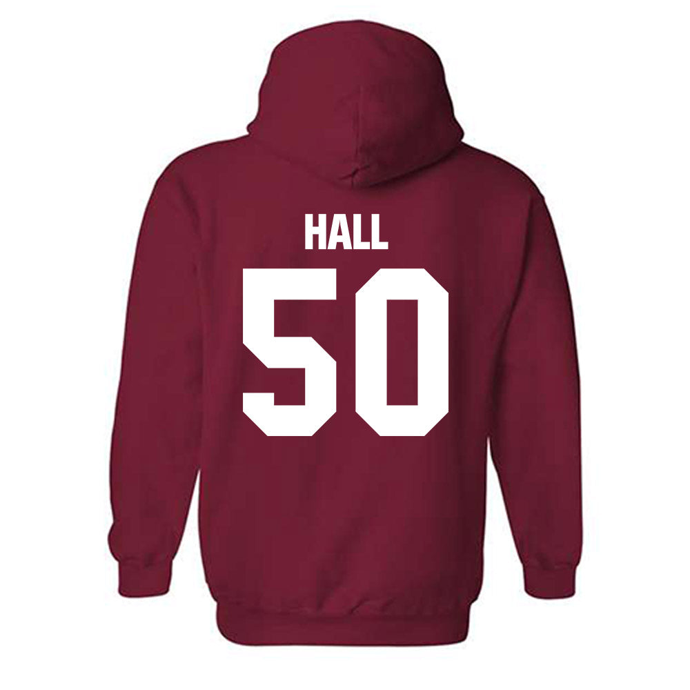 Indiana - NCAA Football : Jhrevious Hall - Classic Shersey Hooded Sweatshirt-1