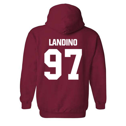 Indiana - NCAA Football : Mario Landino - Classic Shersey Hooded Sweatshirt-1