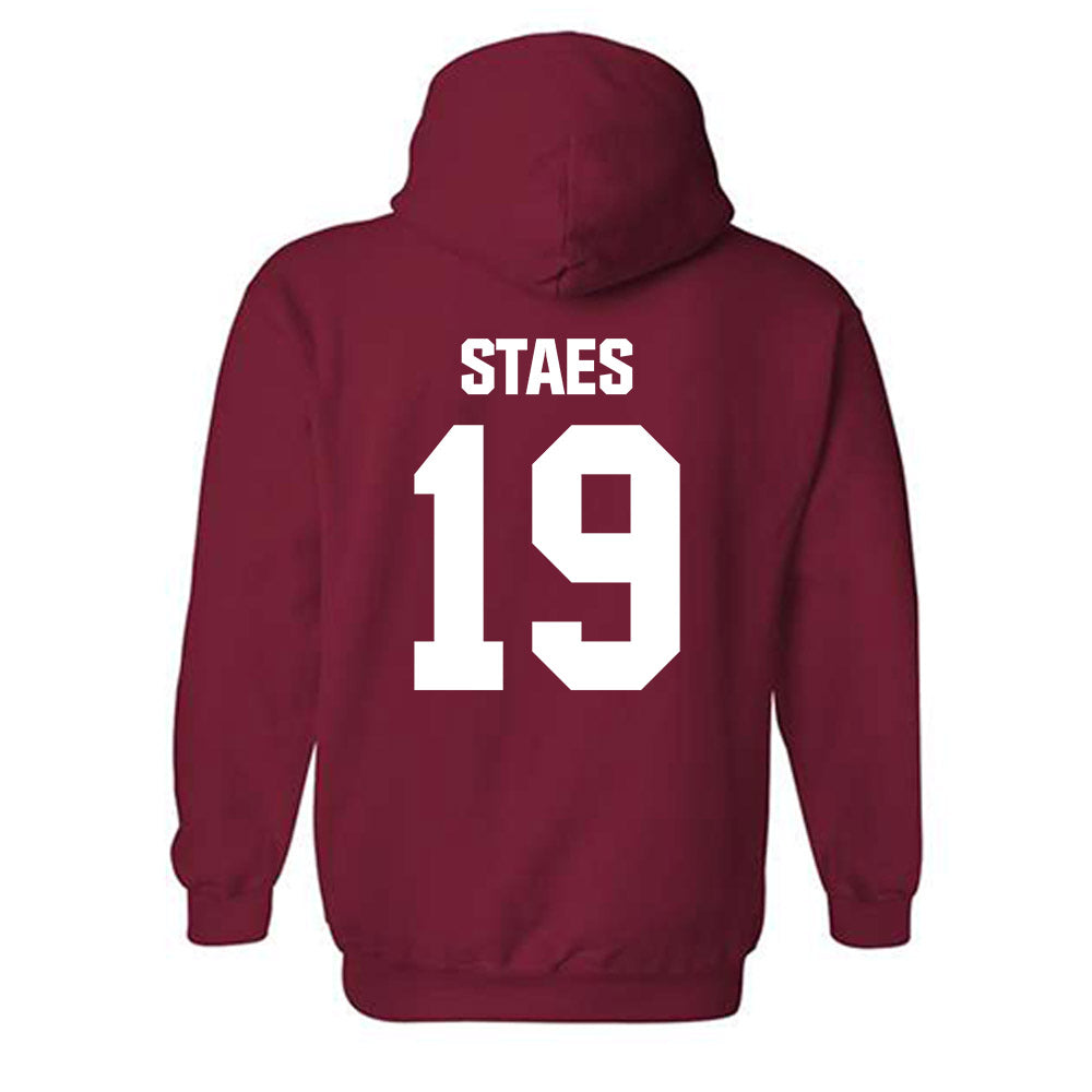 Indiana - NCAA Football : Holden Staes - Classic Shersey Hooded Sweatshirt-1