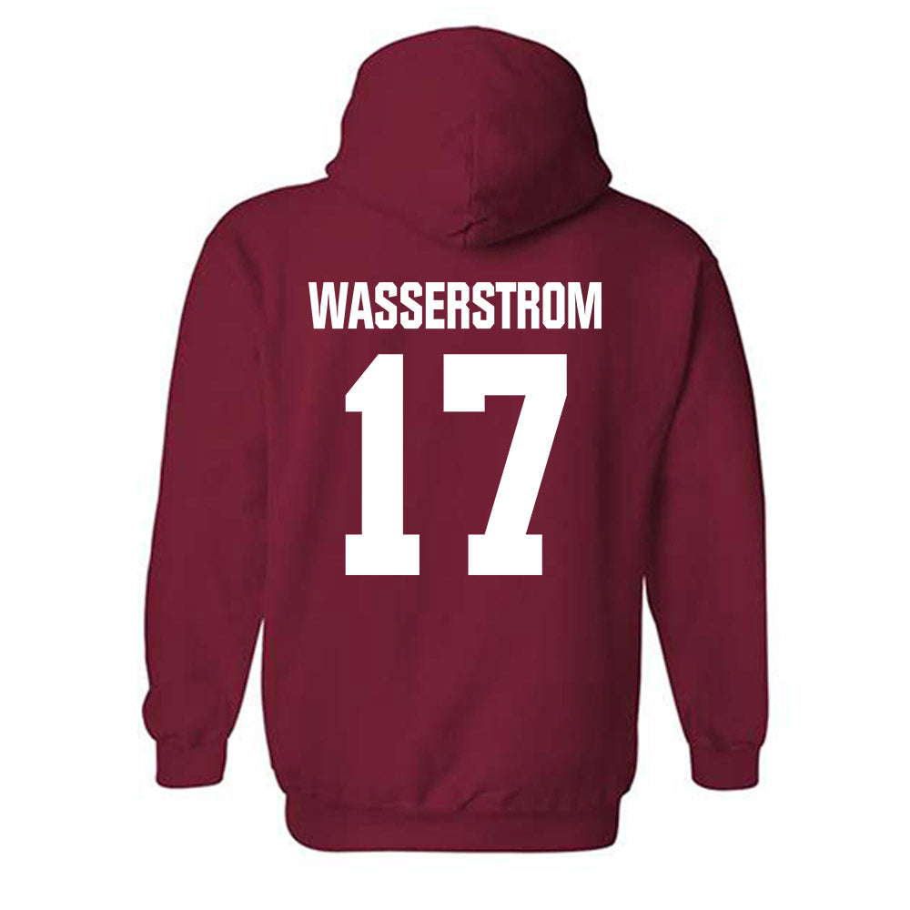 Indiana - NCAA Football : Jackson Wasserstrom - Classic Shersey Hooded Sweatshirt-1