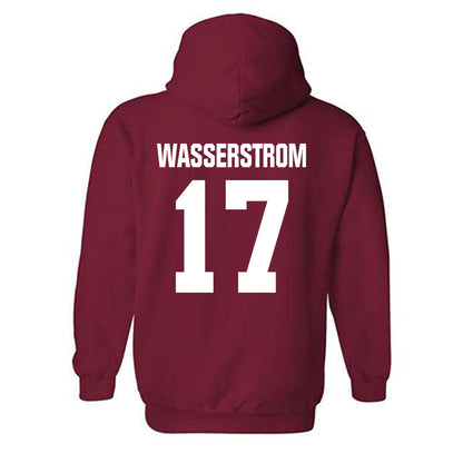 Indiana - NCAA Football : Jackson Wasserstrom - Classic Shersey Hooded Sweatshirt-1