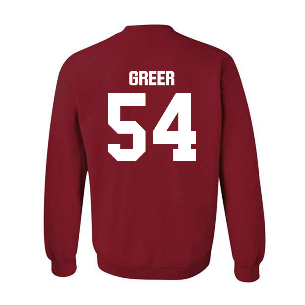 Indiana - NCAA Football : Jack Greer - Classic Shersey Crewneck Sweatshirt-1