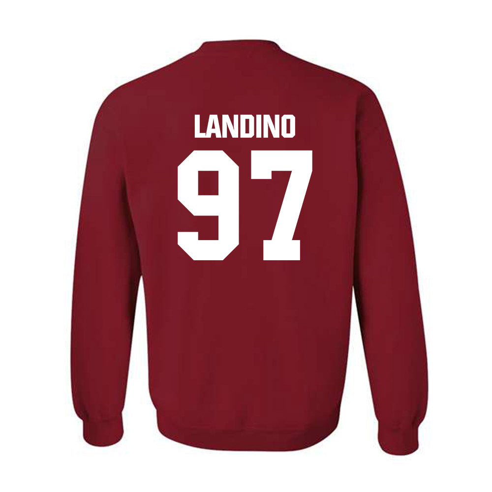 Indiana - NCAA Football : Mario Landino - Classic Shersey Crewneck Sweatshirt-1