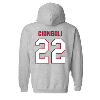 Indiana - NCAA Football : Ace Ciongoli - Classic Shersey Hooded Sweatshirt-1