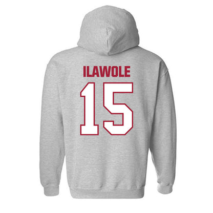 Indiana - NCAA Women's Volleyball : Sade Ilawole - Classic Shersey Hooded Sweatshirt-1