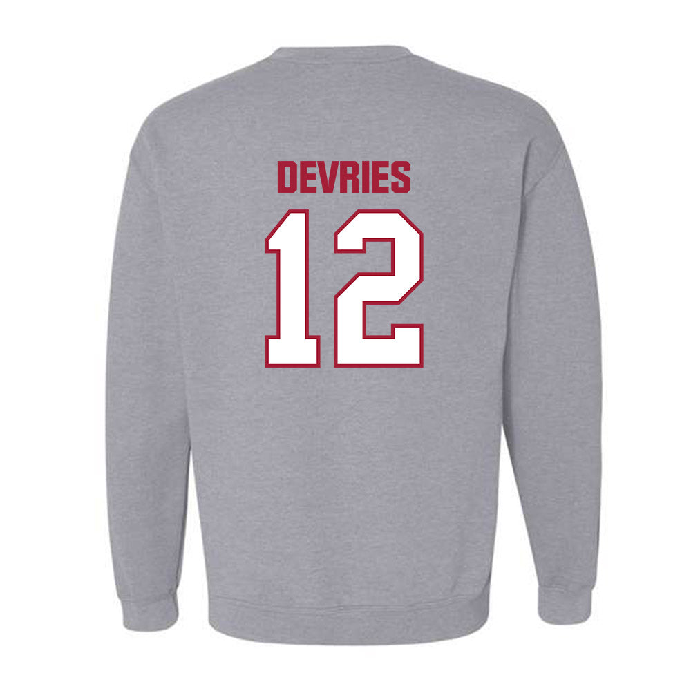 Indiana - NCAA Men's Basketball : Tucker DeVries - Classic Shersey Crewneck Sweatshirt-1