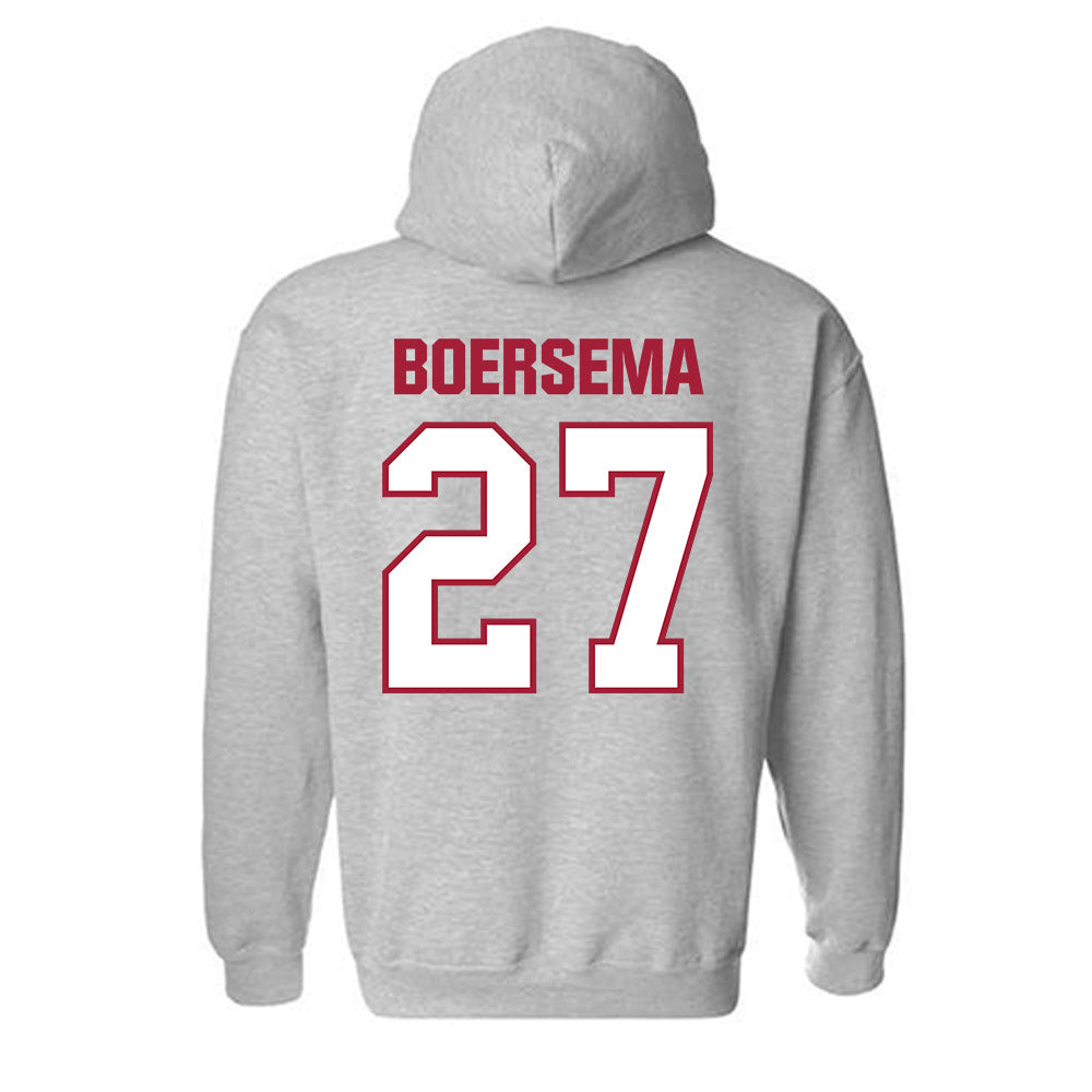 Indiana - NCAA Women's Volleyball : Ella Boersema - Classic Shersey Hooded Sweatshirt-1