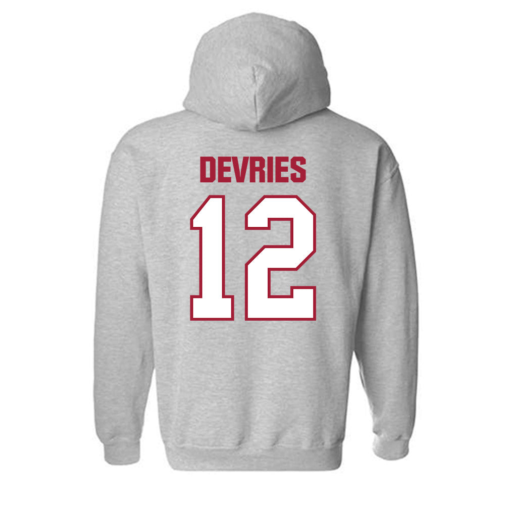 Indiana - NCAA Men's Basketball : Tucker DeVries - Classic Shersey Hooded Sweatshirt-1