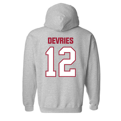 Indiana - NCAA Men's Basketball : Tucker DeVries - Classic Shersey Hooded Sweatshirt-1