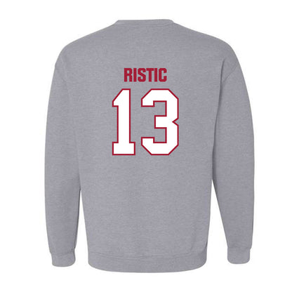 Indiana - NCAA Men's Basketball : Aleksa Ristic - Classic Shersey Crewneck Sweatshirt-1