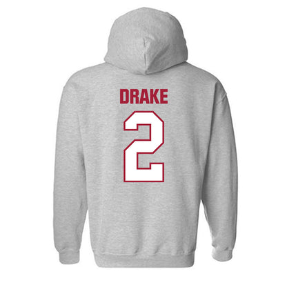 Indiana - NCAA Men's Basketball : Jason Drake - Classic Shersey Hooded Sweatshirt-1