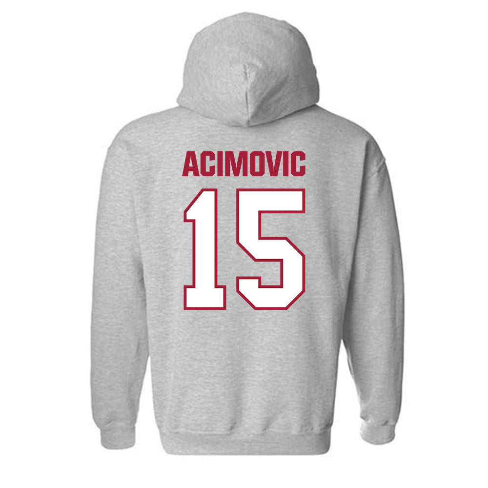 Indiana - NCAA Men's Basketball : Andrej Acimovic - Classic Shersey Hooded Sweatshirt-1