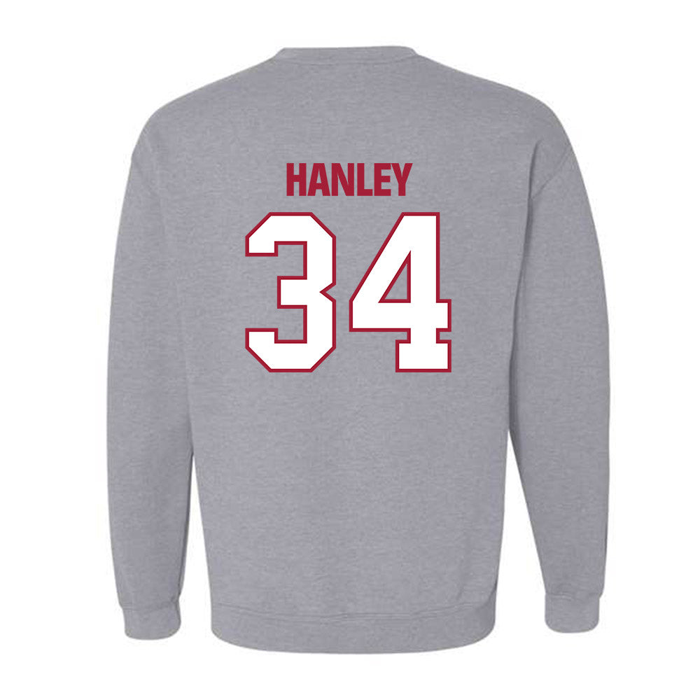 Indiana - NCAA Baseball : Jake Hanley - Classic Shersey Crewneck Sweatshirt-1