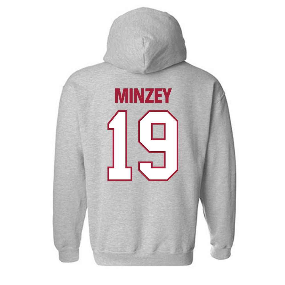 Indiana - NCAA Men's Soccer : Breckin Minzey - Classic Shersey Hooded Sweatshirt-1