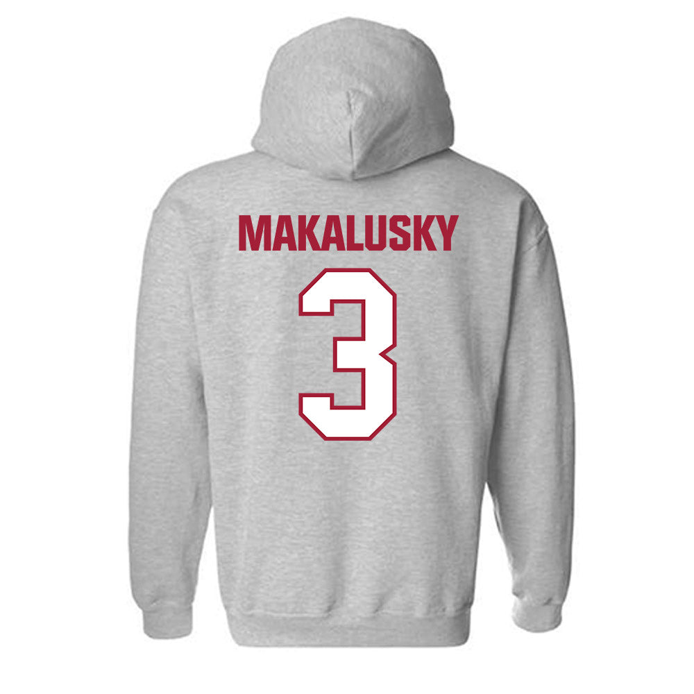 Indiana - NCAA Women's Basketball : Maya Makalusky - Classic Shersey Hooded Sweatshirt-1