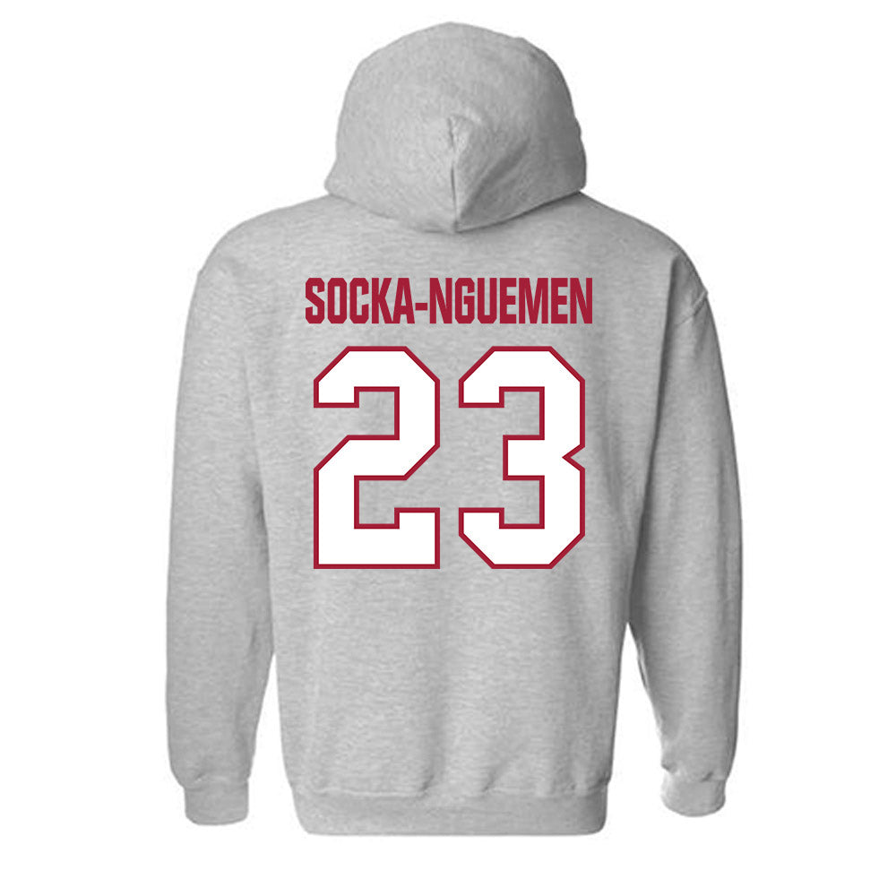 Indiana - NCAA Women's Basketball : Zania Socka-Nguemen - Classic Shersey Hooded Sweatshirt-1