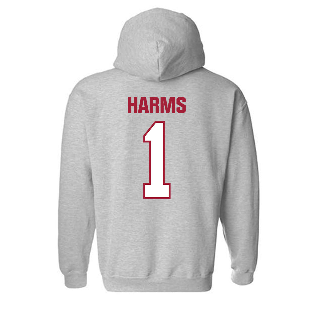 Indiana - NCAA Men's Soccer : JT Harms - Classic Shersey Hooded Sweatshirt-1