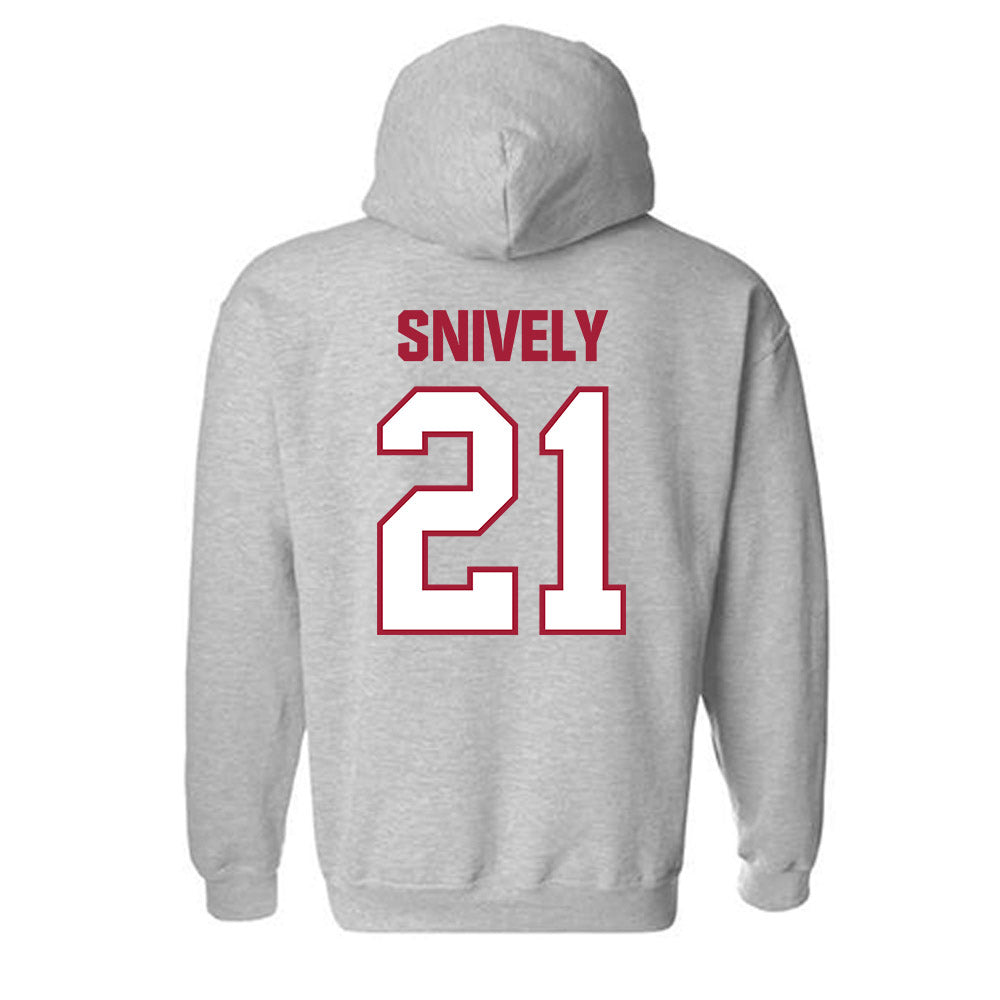 Indiana - NCAA Men's Basketball : Drew Snively - Classic Shersey Hooded Sweatshirt-1