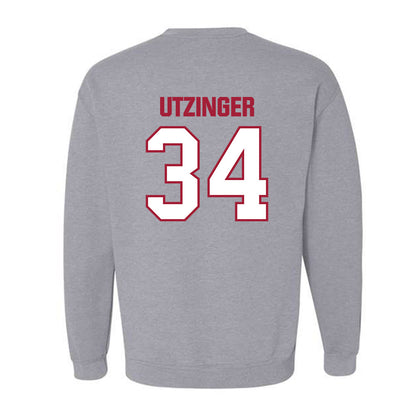 Indiana - NCAA Football : Jeff Utzinger - Classic Shersey Crewneck Sweatshirt-1